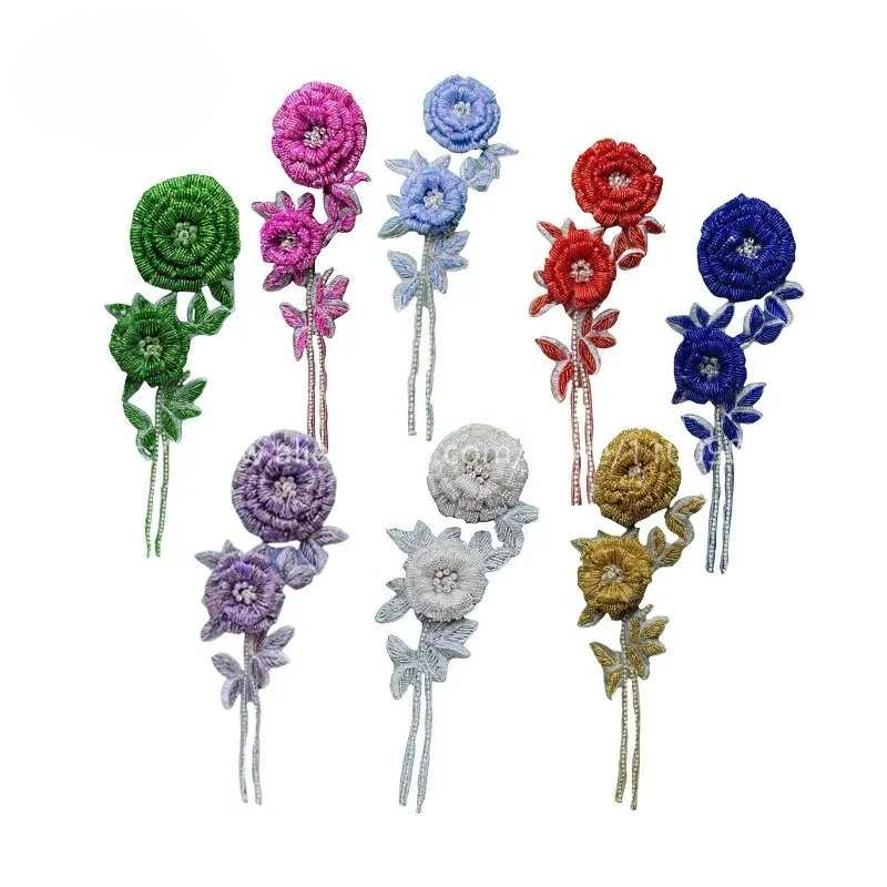 Applique Patch Flower - YENİ Çok Renkli El Yapımı Boncuklu