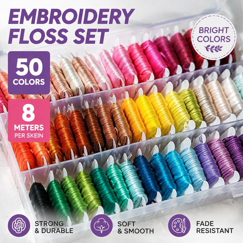Embroidery Craft - %100 Pamuk Nakış İpliği Seti, Saklama