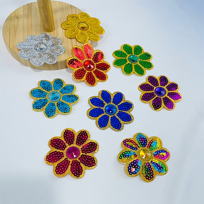 10 Adet Çiçek Payetli Aplikler - Applique Patch Flower incelemesi ve fiyatı