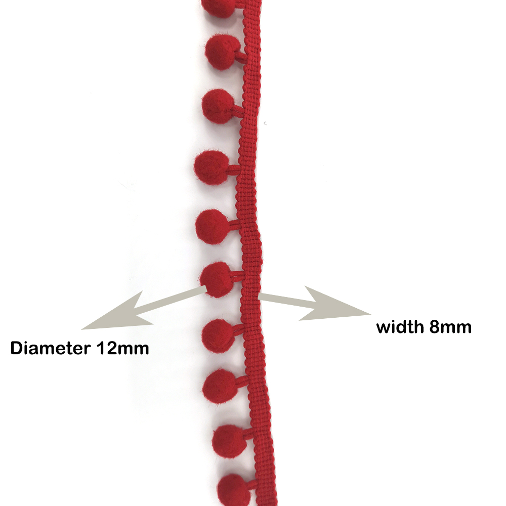 1-5 yard Pom pom Saçak Dantel  - Fringe Ribbon Sewing incelemesi ve fiyatı