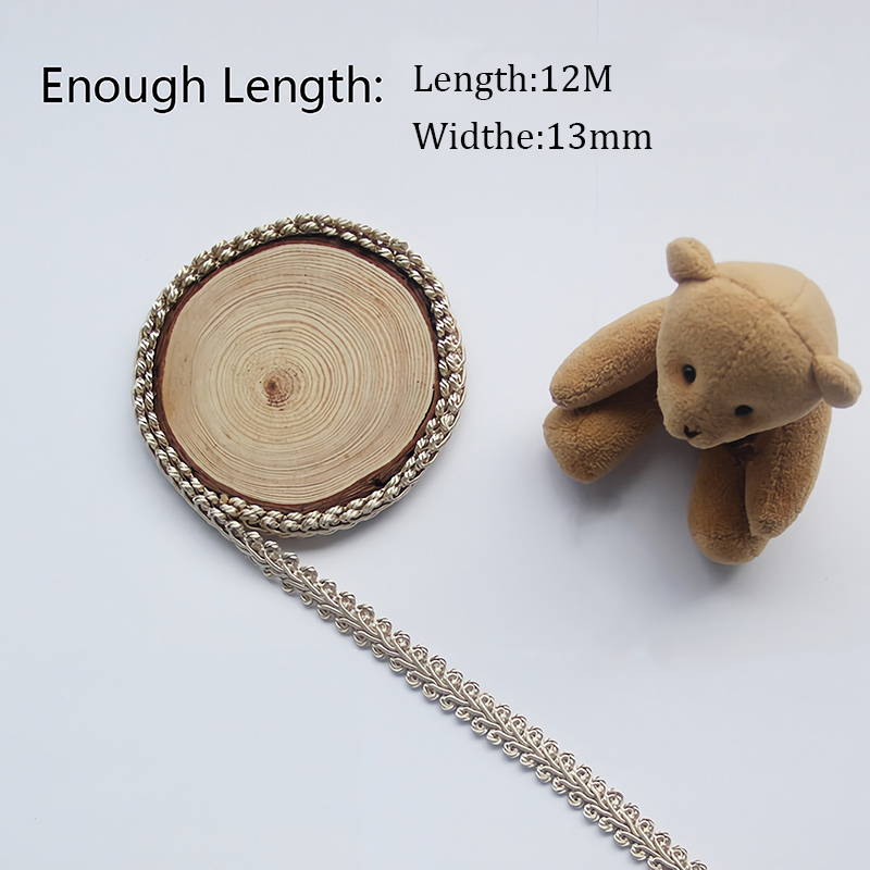 12M örgü Trim fransız Gimp tem - Fringe Ribbon Sewing incelemesi ve fiyatı