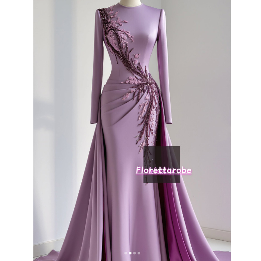 Florettarobe Zarif Mor Saten P - Applique Patch Flower incelemesi ve fiyatı
