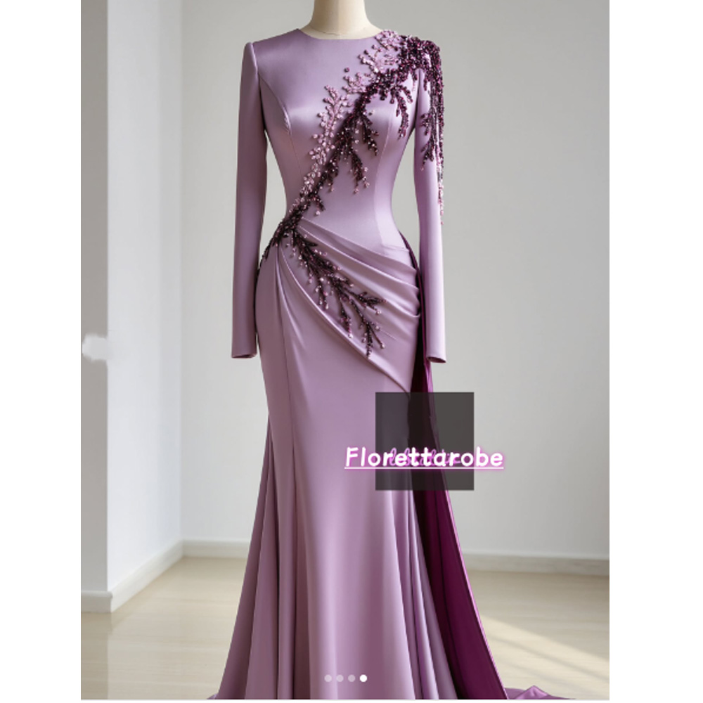 Florettarobe Zarif Mor Saten P - Applique Patch Flower incelemesi ve fiyatı