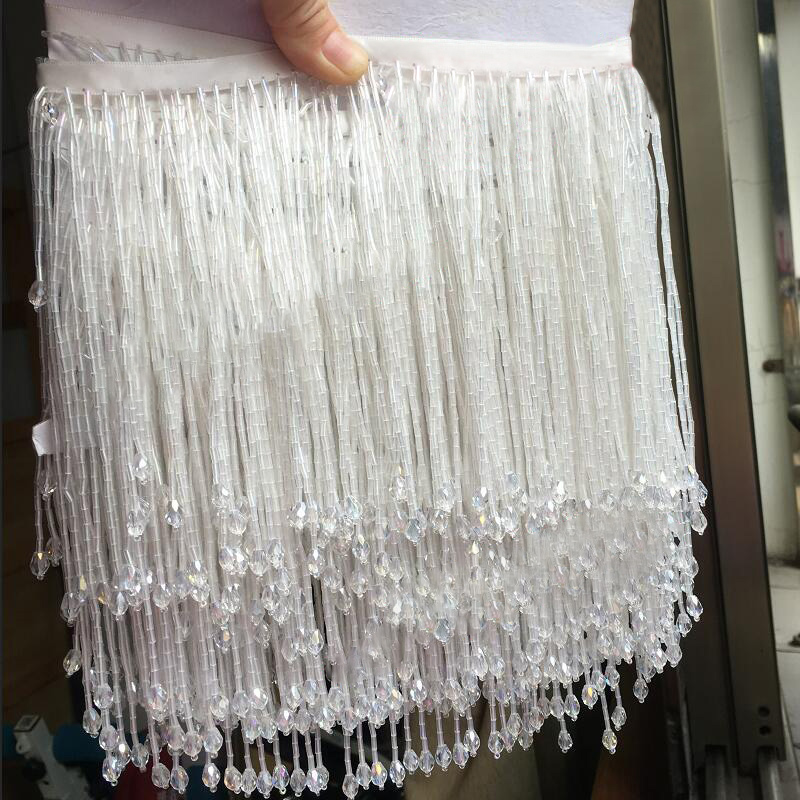 90x15cm kristal püskül dantel  - Beaded Trim Fringe incelemesi ve fiyatı