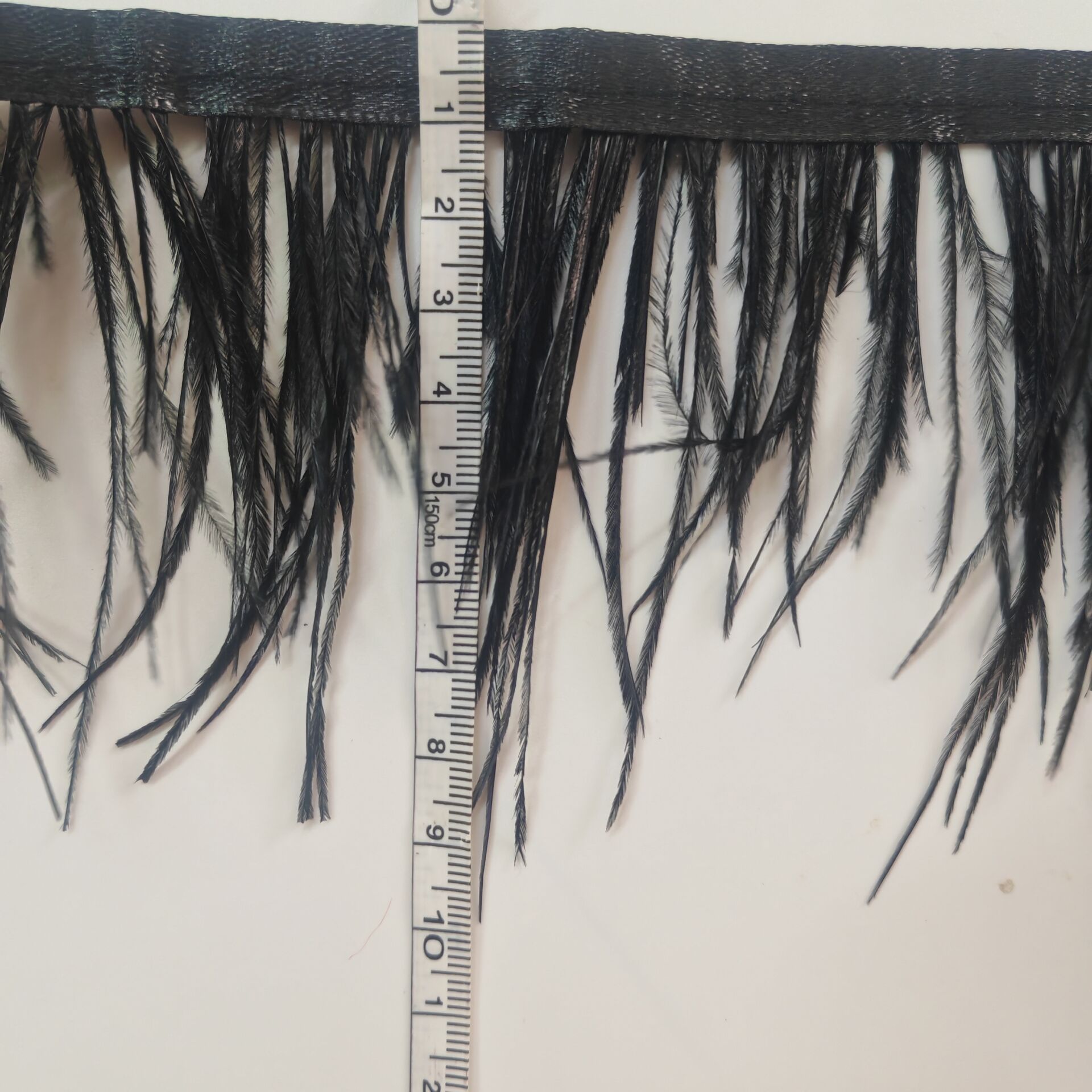 Siyah Devekuşu Tüyü Saçak Süsü - Fringe Ribbon Sewing incelemesi ve fiyatı