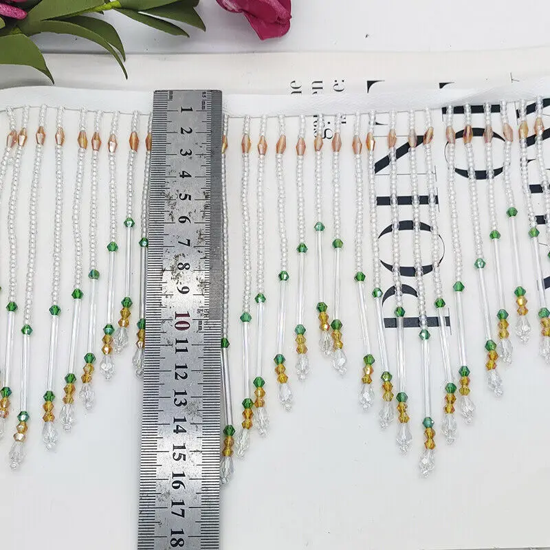 Cam Tüp Saçak Püskül 16 cm Dam - Beaded Trim Fringe incelemesi ve fiyatı