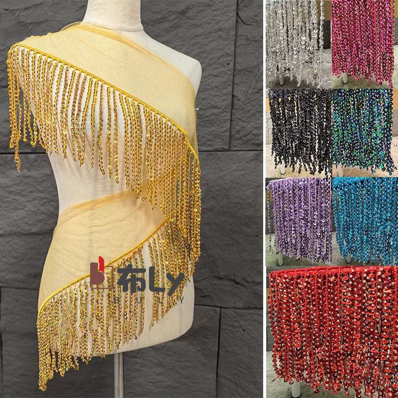 15cm Boncuklu Pul Payetli Saça - Beaded Trim Fringe incelemesi ve fiyatı