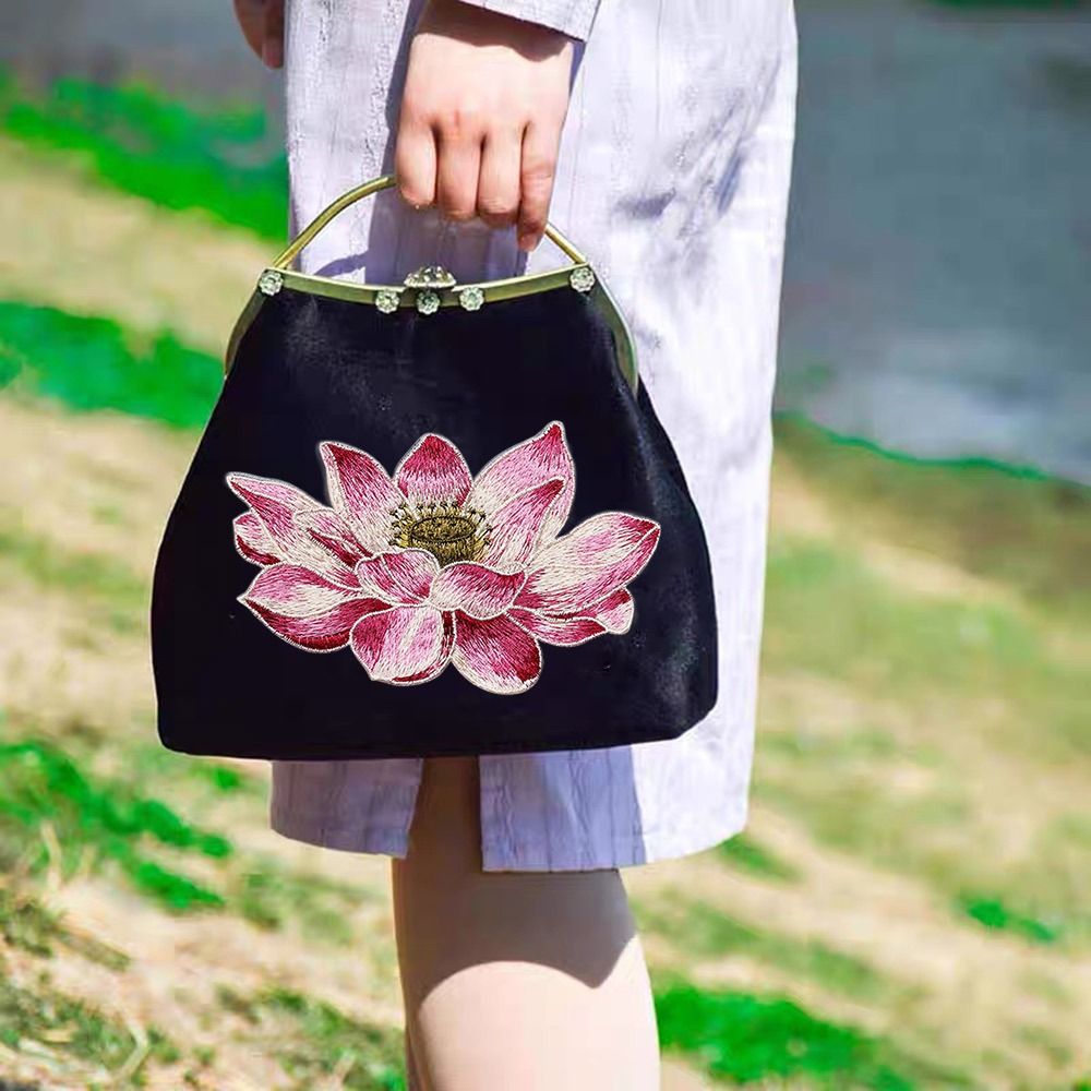 Yumuşak Lotus çiçek yama işlem - Applique Patch Flower incelemesi ve fiyatı