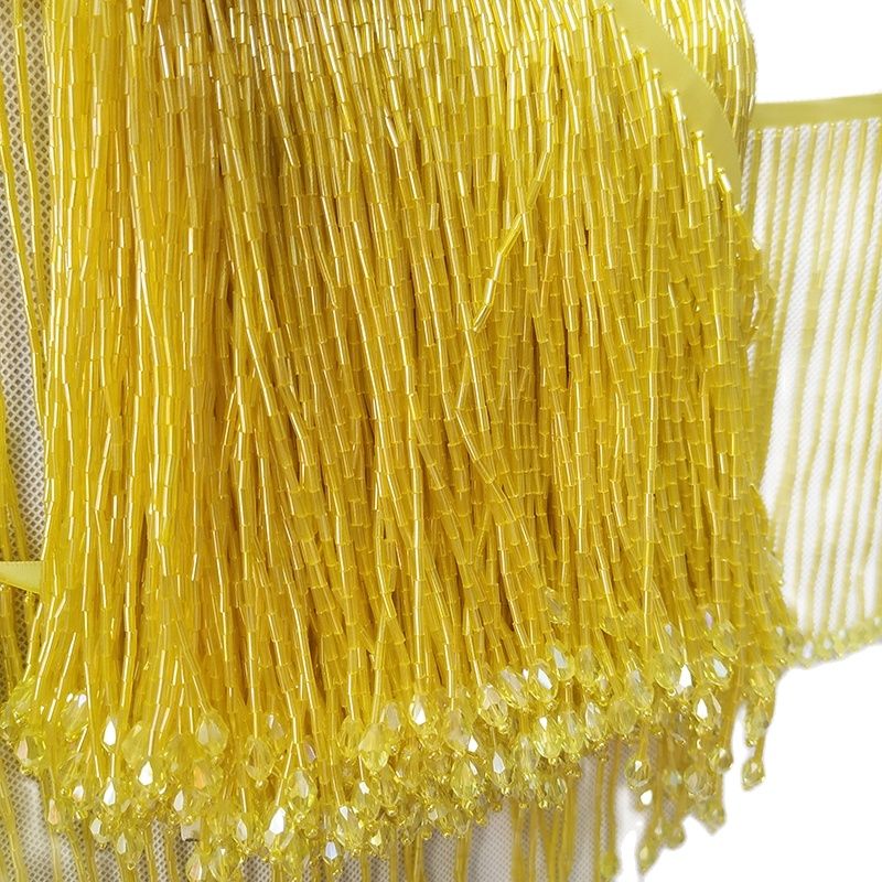 6 inç Geniş Boru Boncuk Krista - Beaded Trim Fringe incelemesi ve fiyatı