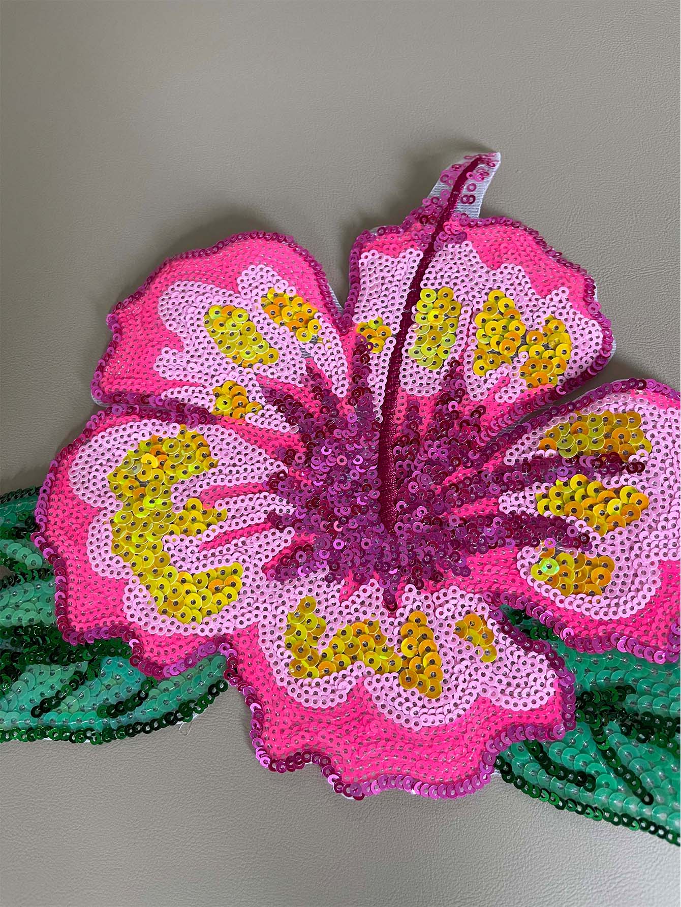 1 adet 26 CM Parlayan Pembe Pa - Applique Patch Flower incelemesi ve fiyatı